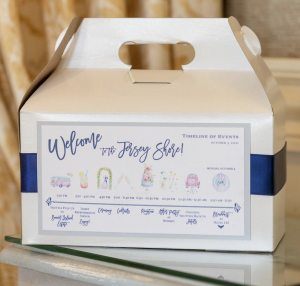 Jersey Shore welcome box by Stephanie Somodi Designs
